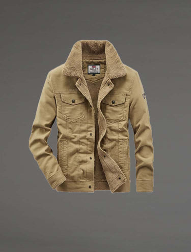 Chaqueta con forro de Sherpa Beige